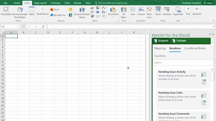 Excel-snippets
